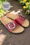 Minerva Genuine Leather Anatomical Cork Sole Slippers