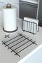 Service Presentation Set Towel Holder Napkin Holder Trivet Full Shiny Stainless Steel Set of 3 Kitchen - 4