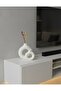 Bohemian White Decorative Double Ring Vase Set - 3