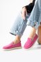 Women's Loafers Daily Classic Shoes Casual Moccasin Fonle Fuchsia - 3