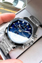 Men's Wristwatch 3 Atm Water Resistant Silver Color Steel Watchband Tje2042C4 - 4