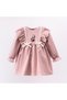 Bird Embroidered Baby Girl Dress