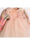 Vanesa Baby Girl Dress with Front Bow and Tulle - 3