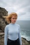 Women's Long Sleeve Turtleneck Corded Fabric Badi - 5