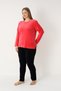 Women's Plus Size Cotton Velvet Hooded Piece Set / Navy-Pomegranate Flower - 2179 - 7