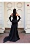 Scuba Strapless Long Dress 583382 Black - 2