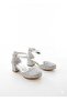 Silver Shiny Children's Karniyarik Heelled Evening Shoes - 4