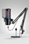 USB Rgb Condenser Microphone + Boom Arm Stand Set |   Noise Reduction with Mute Button - 5