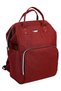 Linen Backpack - Burgundy - 5