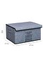 Gray Maxi Box - Felt Lid, 47X37X24 Cm, 3 Pcs - 5
