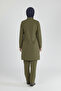 Lycra Nurse Uniform Hijab Suit Khaki - 5