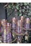 Handmade Crystal Elizabet Pink Lustered 24K Gold Embellished 12 Piece Presentation Tea Set - 2