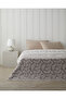 Foliage Cotton Acrylic Single Blanket 150X200 cm Pebble Stone