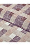 بطانية قطن مغناطيس مفرد 150x200 سم كريمي - أحمر كلاريت - 3