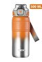 TKK 500 ML Steel Thermos Dual Use with Straw/Comfortable Drinking -12/24 Hot-Cold- Insulation2022500ML