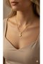 Stainless Steel Necklace with Clover Figure (2 YEARS IMPORTER GUARANTEE)