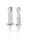 Silver Colored Earrings Rdpk5122 - 2