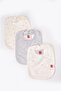 Waterproof Baby Bib 3-Piece Gray Melange