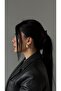 Amber Marble Patterned Banana Clip - Retro Style Hair Gathering Clip