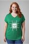 Women's Plus Size Familia Printed Green Blouse - 7