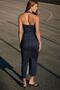 Denim midi elbise - 2