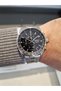 - Black Dial Steel Band with Calendar,10 Atm Waterproof Men's Wristwatch - 2