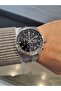 - Black Dial Steel Band with Calendar,10 Atm Waterproof Men's Wristwatch - 3