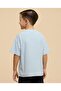Textured T-Shirt with Crew Neck and Short Sleeves - 5