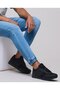 Men Black Mesh Detail Lace Up Sneakers - 2