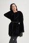 Leather Belted Fox Coat - 3