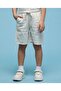 Boys Beige Jacquard Shirt and Shorts Set - 7