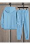 Daily Brooklyn New York Printed 3 Thread Comfortable Winter Thick Bottom Top K Hooded Tracksuit Set - 4
