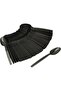 Plastic Heavy Duty Black Spoon, Pack of 50pcs - 3