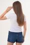 Women's Print Detailed Crew Neck T-Shirt - 260056 - 5