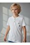 Boy's Cotton Buttoned Basic T-Shirt - 6