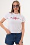 Women's Print Detailed Crew Neck T-Shirt - 260056 - 3