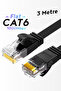 كابل إيثرنت CAT6 بطول 3 أمتار بتصميم مسطح بسرعة 1000 ميجابت في الثانية مصنوع من قبل المصنع مع مودم لربط الكمبيوتر بالشبكة المحلية (LAN)