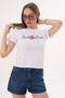 Women's Print Detailed Crew Neck T-Shirt - 260056 - 2