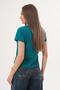 Women's Printed Detailed Crew Neck T-Shirt - 260069 - 5