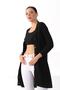 Black Buttoned Wool Women's Knitwear Cardigan - 3