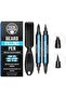 Beard Pen 2 Pack Black Waterproof Beard Filler Pencil with Brush Long Lasting for Men - 8