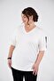 Big Size Women's Back Detail Blouse White