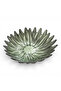 Green Flower-Shaped Glass Bowl – for Kitchen and Presentation (1 Piece) - 3