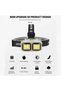 مصباح رأس AKUMO HX-816 قابل لإعادة الشحن بتقنية COB LED مع مستشعر موجة، إضاءة مزدوجة، شحن من النوع C - 2