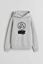Mayhem Music Group Printed Gray Hooded Sweatshirt Hoodie
