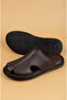 100% Genuine Leather Comfortable Lightweight Stylish Men's Slippers (Buy 1 Size Larger) - 3
