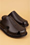 100% Genuine Leather Comfortable Lightweight Stylish Men's Slippers (Buy 1 Size Larger) - 5