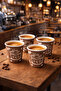 Cardboard Cups 2.5 oz Espresso, Zemzem, Mocha Cups 50 Pieces - 2