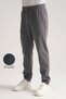 Dark Gray Premium Winter Men's Sweatpants Regular Fit with Elastic Cuffs