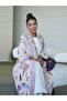 Stylish printed abaya with matching veil - 5